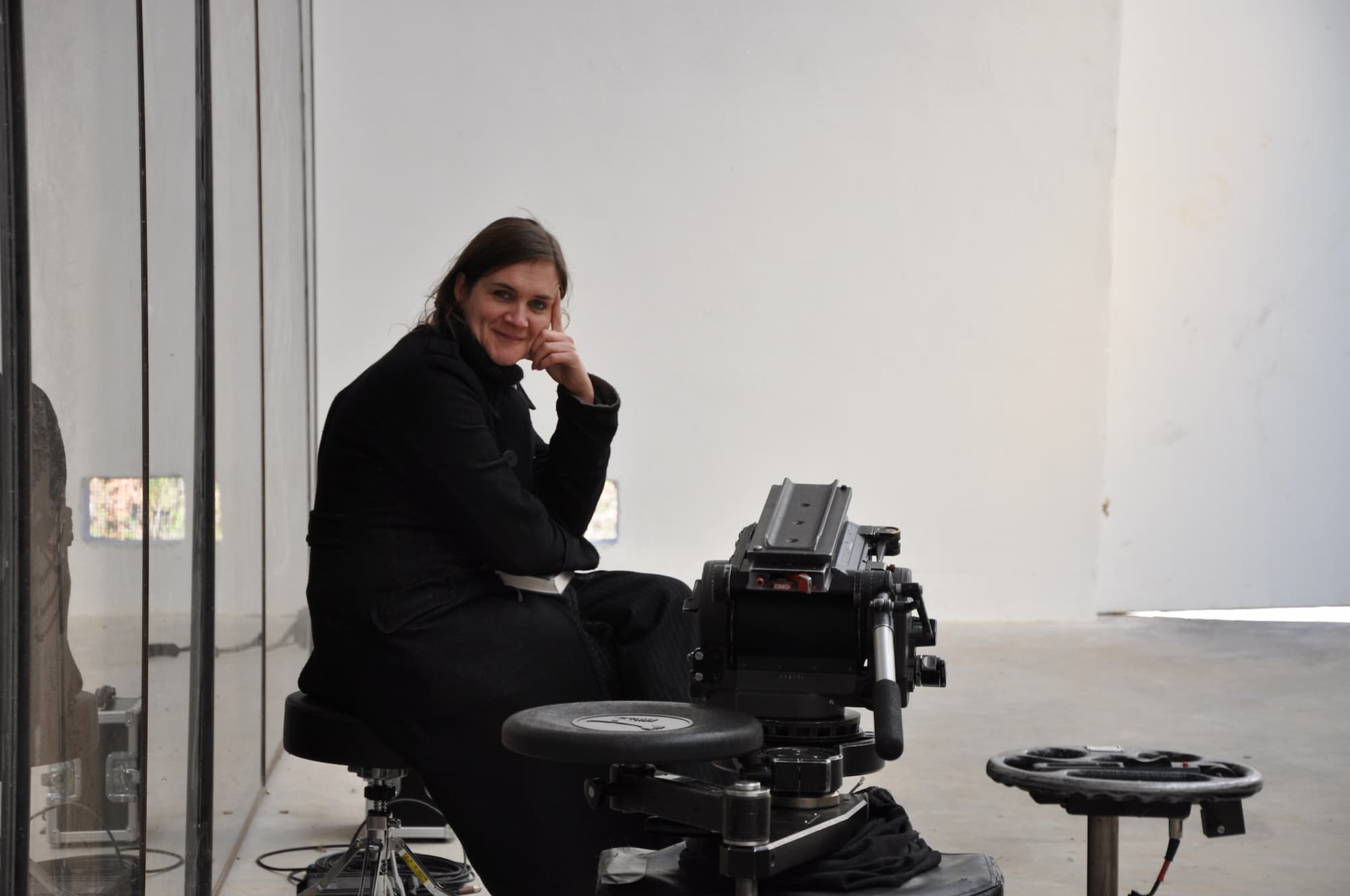 GJ_Pic47 Sophie Fiennes on location. Credit - Remko Schnorr